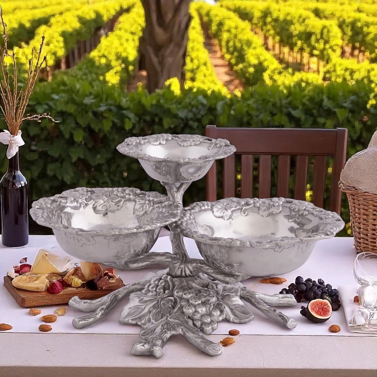 Grape 3-Tiered Bowl - themonogram manor 