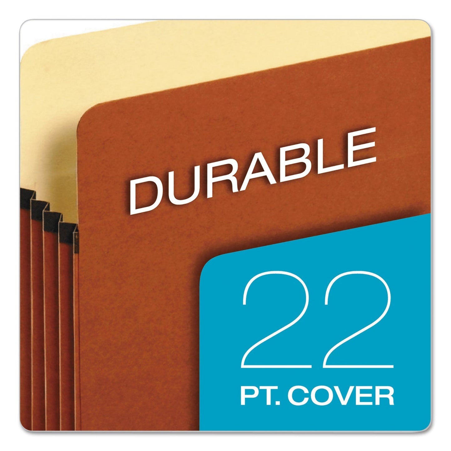 Pendaflex Standard Expanding File Pockets, 1.75" Expansion, Letter Size, Red Fiber, 25/Box - themonogram manor 