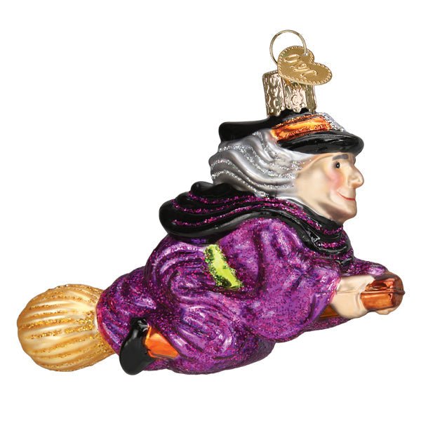 Witch On Broomstick Ornament - themonogram manor 