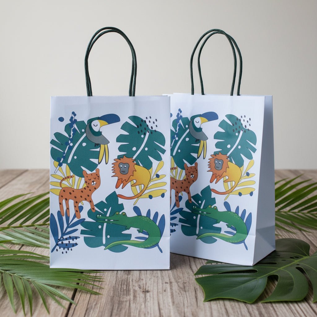 Tropical Animals Party Bags (Set of 8) - themonogram manor 