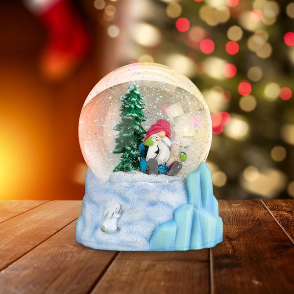 Winter Arctic Gnome Snow Globe - themonogram manor 