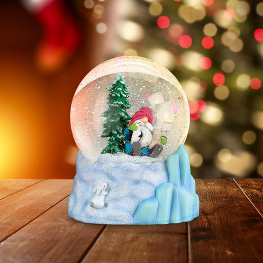 Winter Arctic Gnome Snow Globe - themonogram manor 