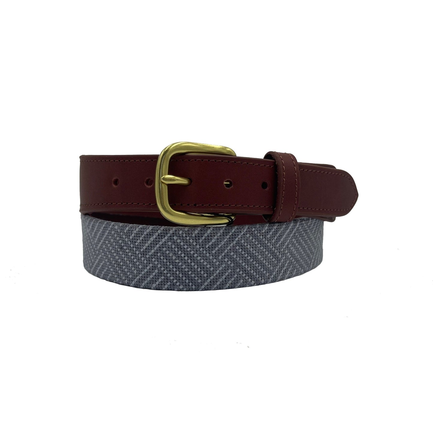 Needlepoint Texture Basketweave Steel Grey and Navy Blue - themonogram manor 