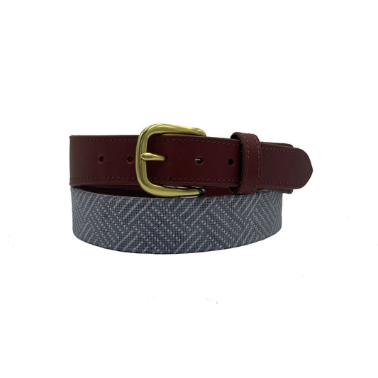 Needlepoint Texture Basketweave Steel Grey and Navy Blue - themonogram manor 