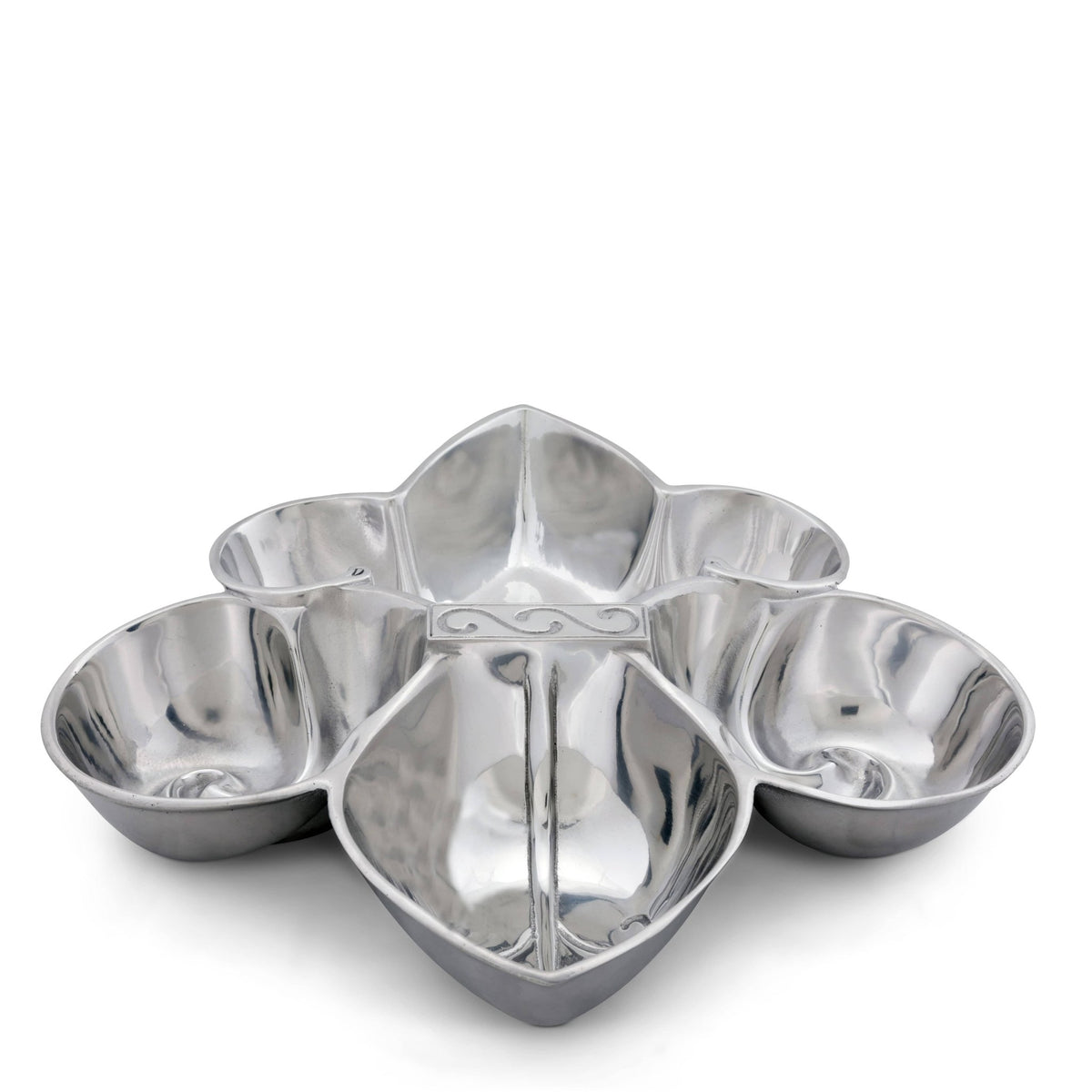 Fleur De Lis Serving Bowl 4 Compartment - themonogram manor 
