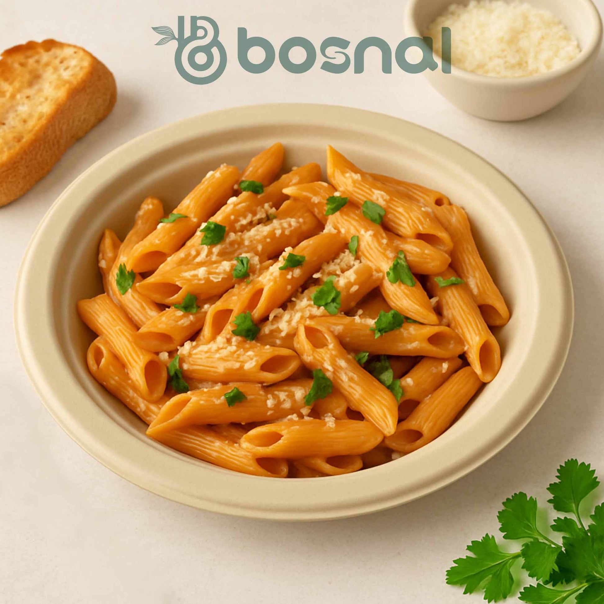 Bosnal - Sugarcane Bagasse Compostable Plates, 7 inch, Round - themonogram manor 