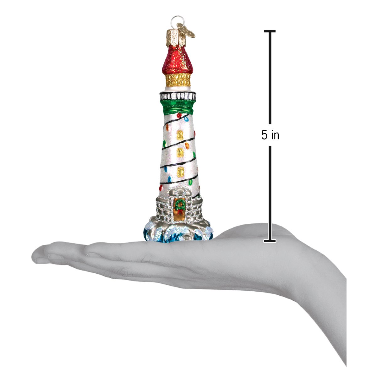 Holiday Lighthouse Ornament - themonogram manor 