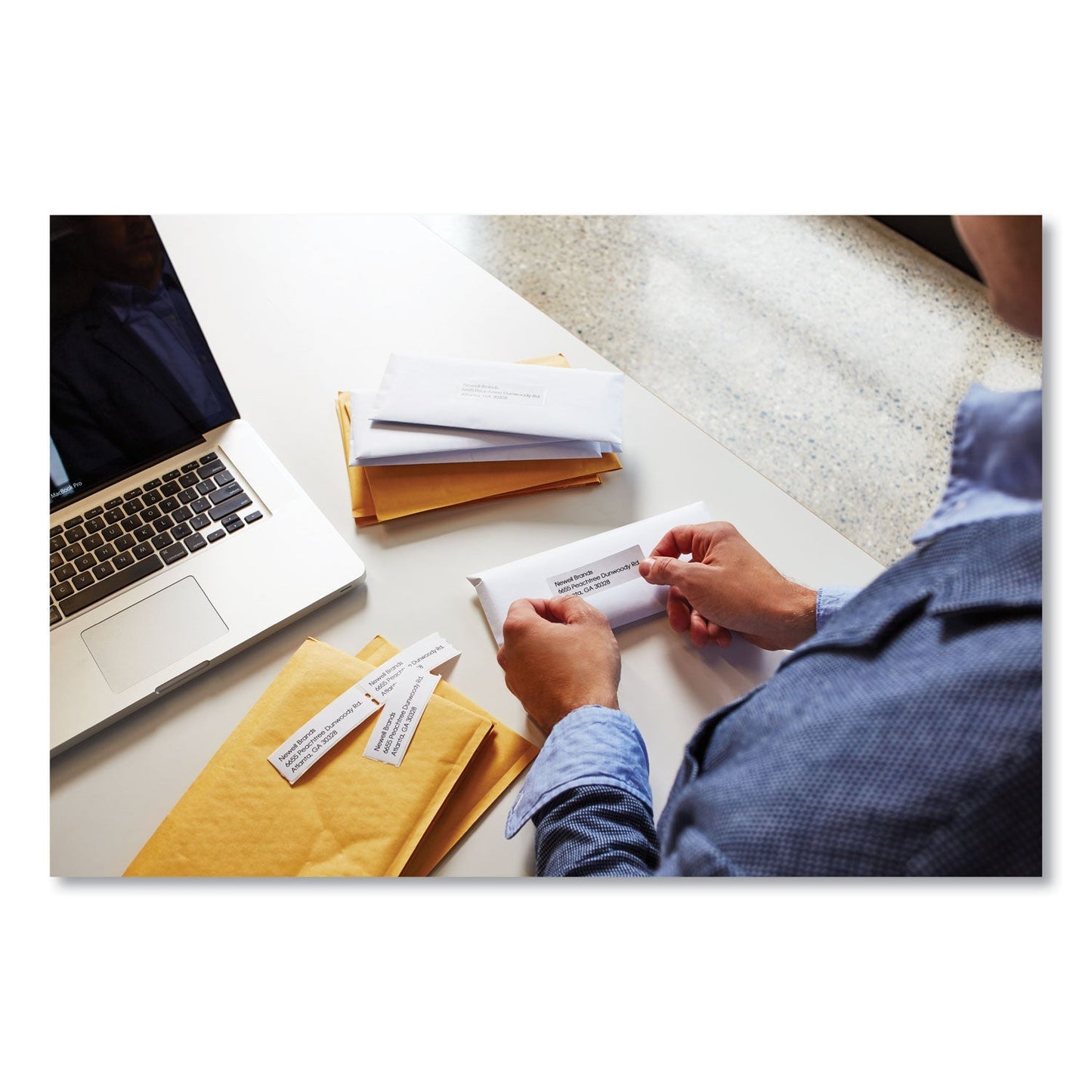 DYMO LabelWriter Address Labels, 1.12" x 3.5", White, 350 Labels/Roll, 2 Rolls/Pack - themonogram manor 