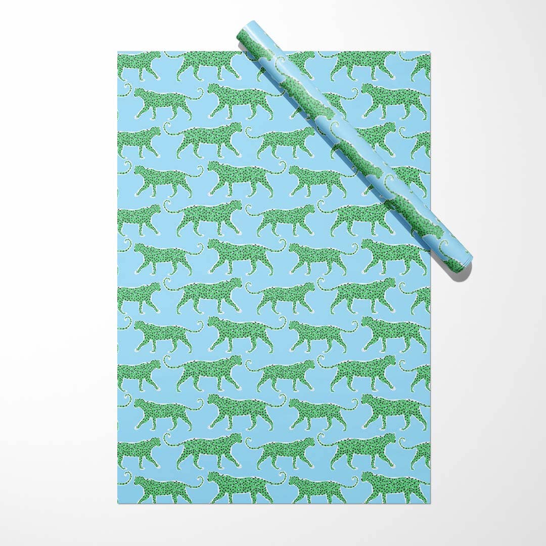 Tiger Leopard Sheet | Gift Wrapping Sheet | Gift Wrap Paper - themonogram manor 