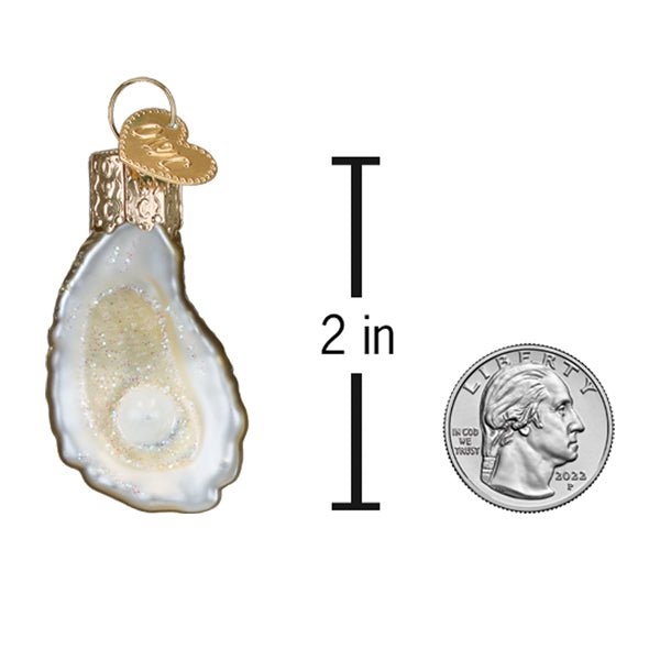 Mini Oyster With Pearl Ornament - themonogram manor 