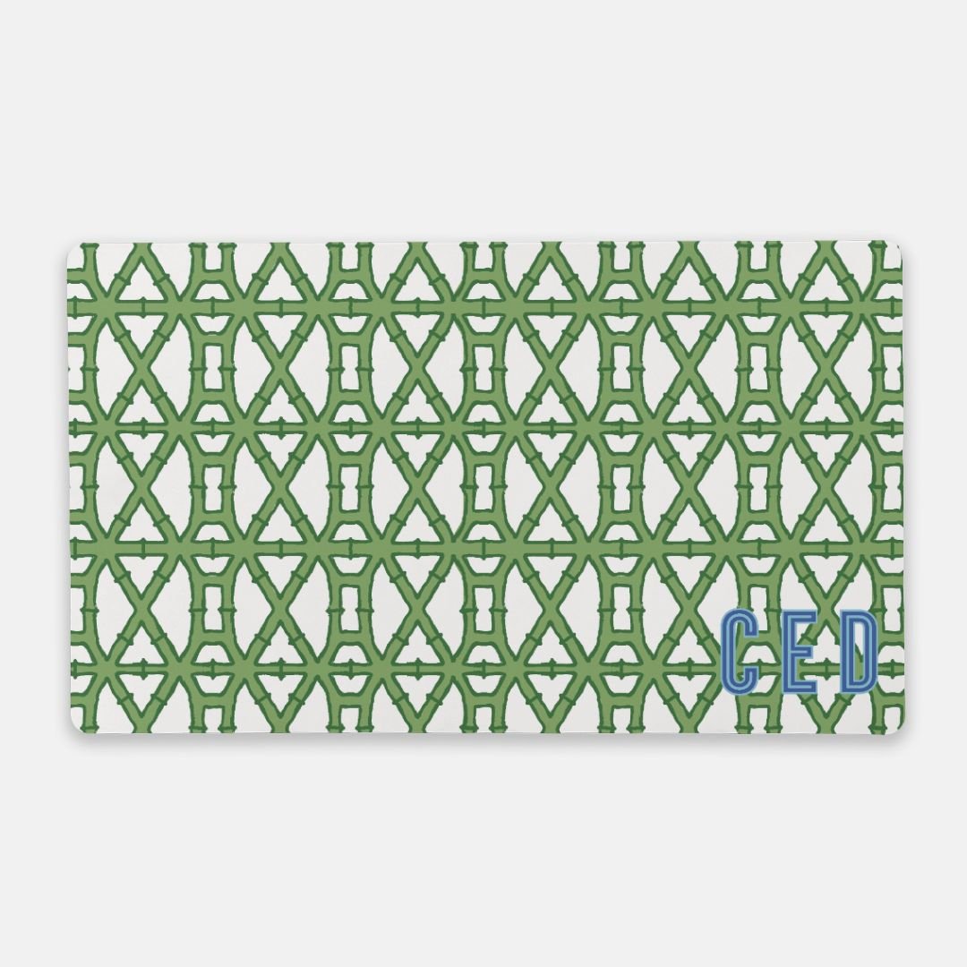 Desk Mat - Bamboo Green - New! - themonogram manor 