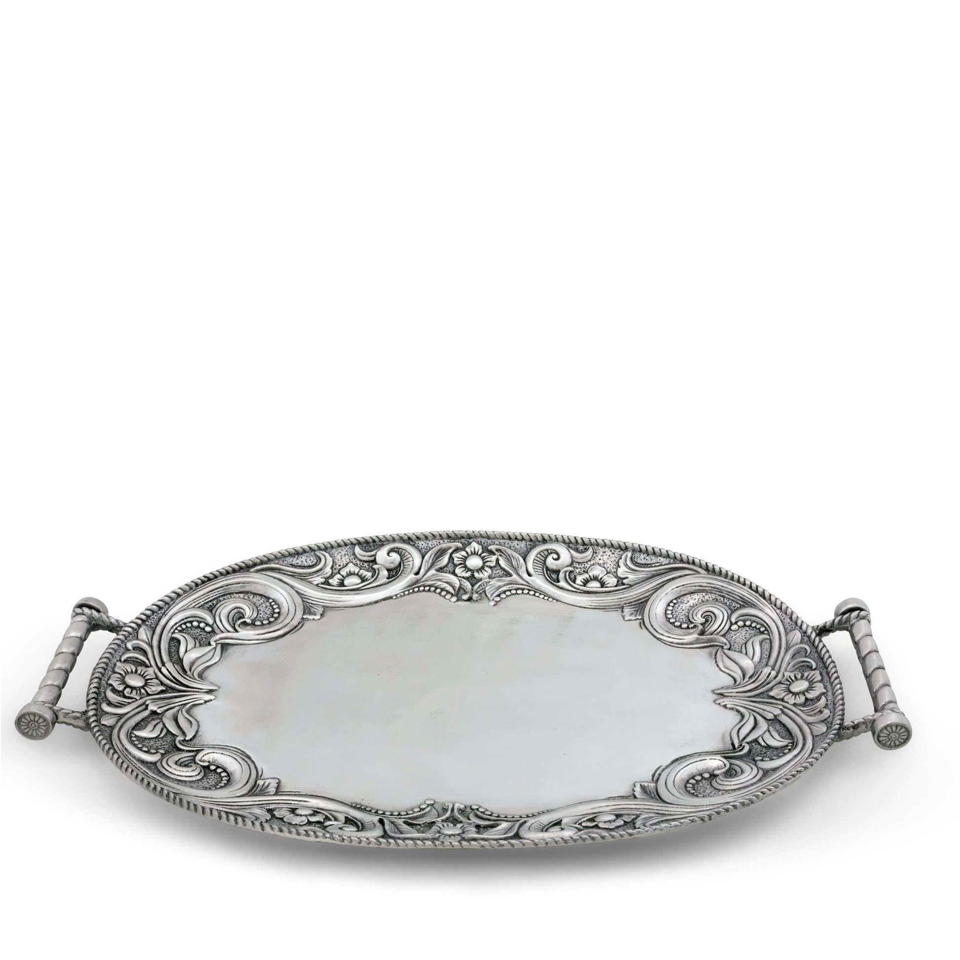 Western Leather Serving Tray - themonogram manor 