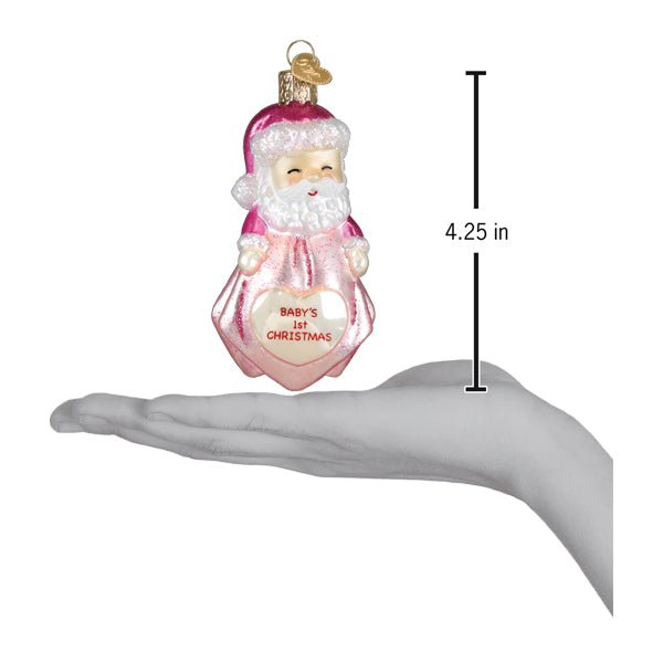 Baby Girl's 1st Santa Lovey Ornament - themonogram manor 