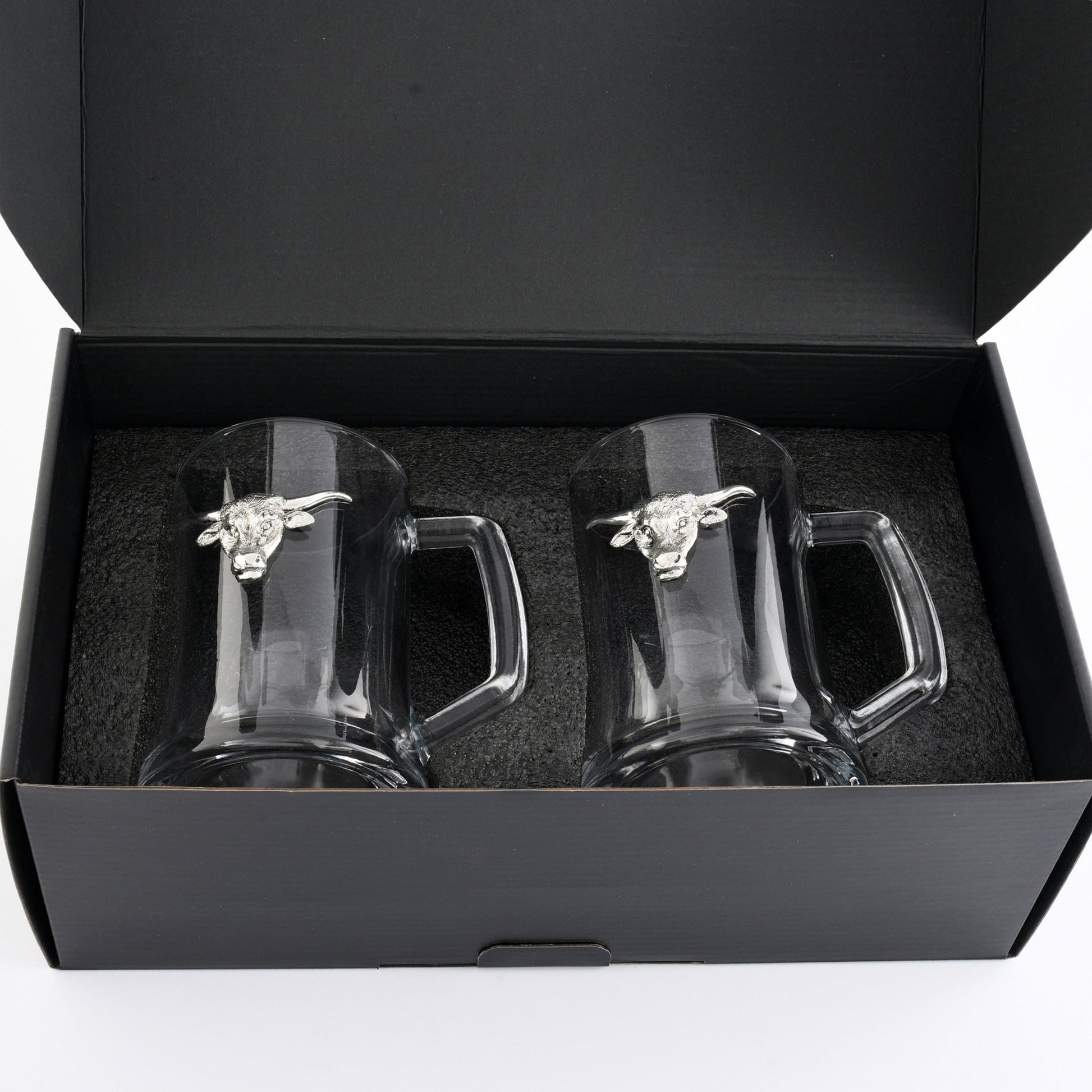 Longhorn Beer Mugs - Set of 2 - themonogram manor 