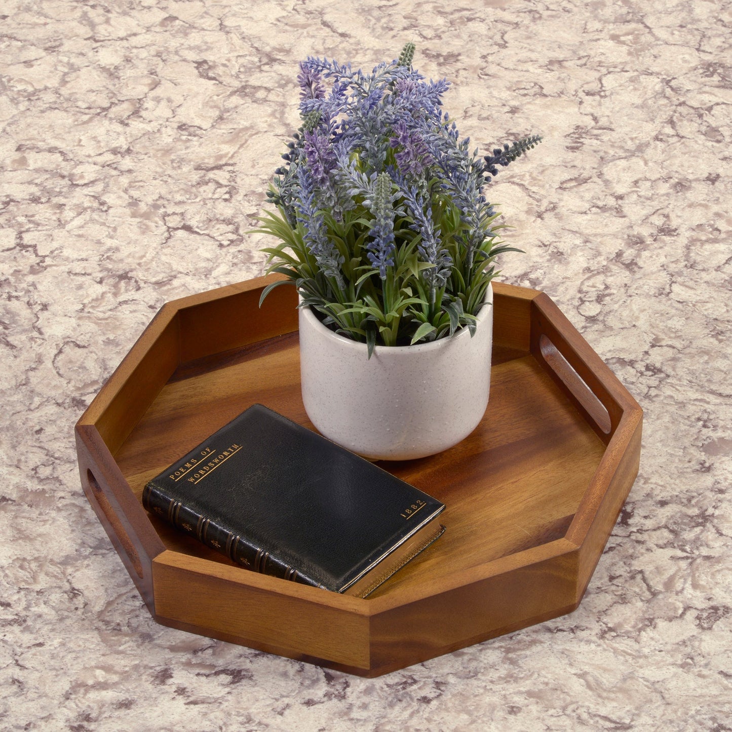 Octagon Serving Trays - Solid Bottom - themonogram manor 