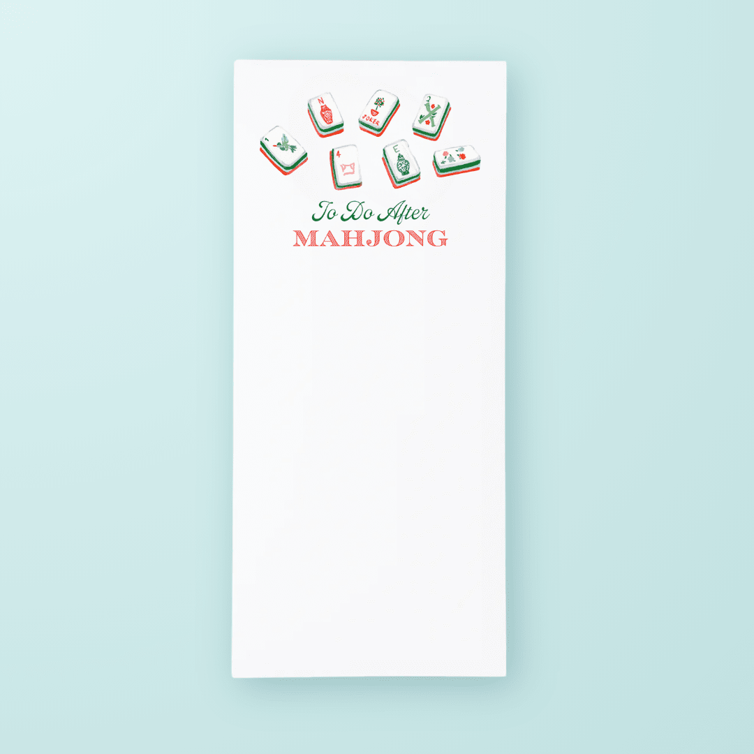 To Do After Mahjong List Pad - themonogram manor 