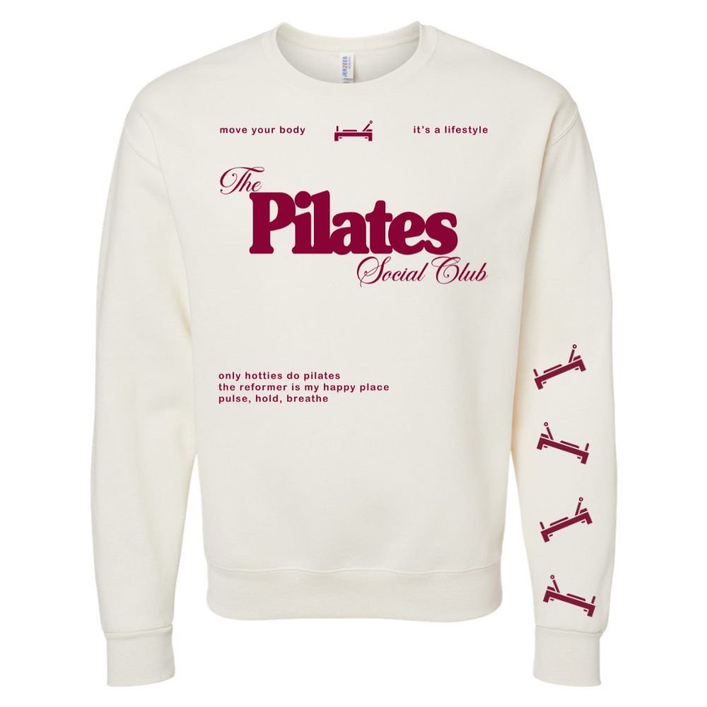 ‘Pilates Social Club' Crewneck Sweatshirt - themonogram manor 