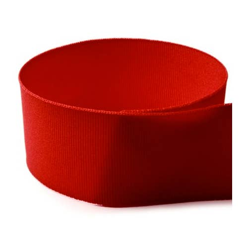 Preppy Solid Grosgrain Ribbon | Red - themonogram manor 