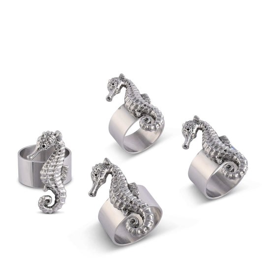 Sea Horse Napkin Rings - set of 4 - themonogram manor 