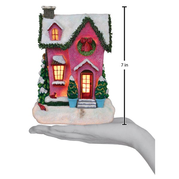 Holiday House Lighted Figurine - themonogram manor 