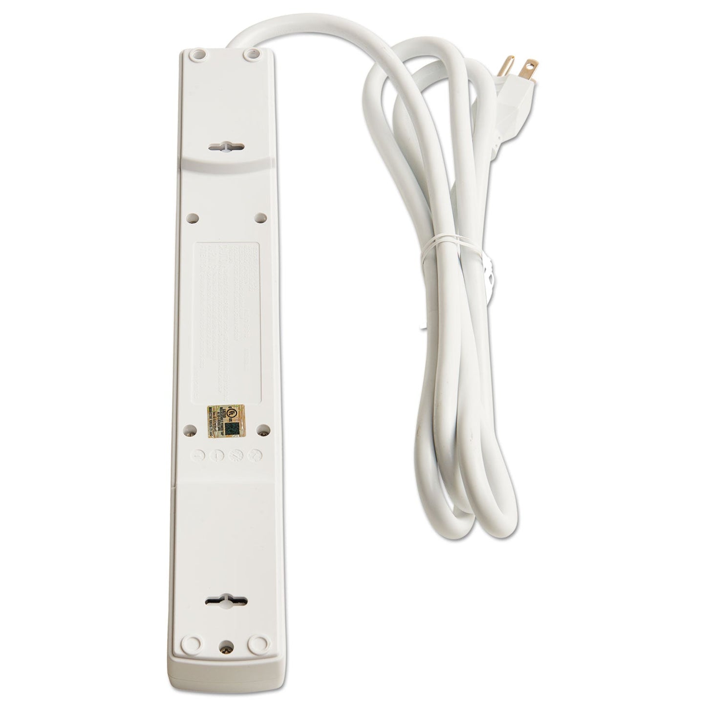 Innovera Surge Protector, 6 AC Outlets/2 USB Ports, 6 ft Cord, 1,080 J, White - themonogram manor 