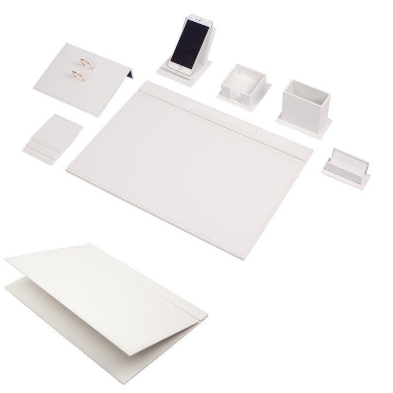 MOOG Luxury Desk Set - 9 Accessories - Brown - 9 PCS - themonogram manor 