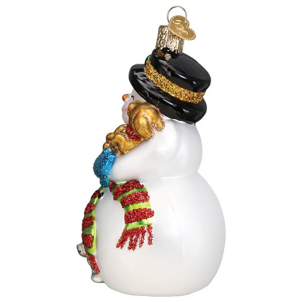 Snowman With Playful Pets - themonogram manor 