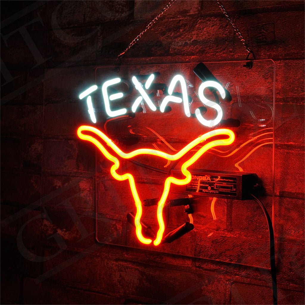 Texas Longhorn Neon Signs - themonogram manor 