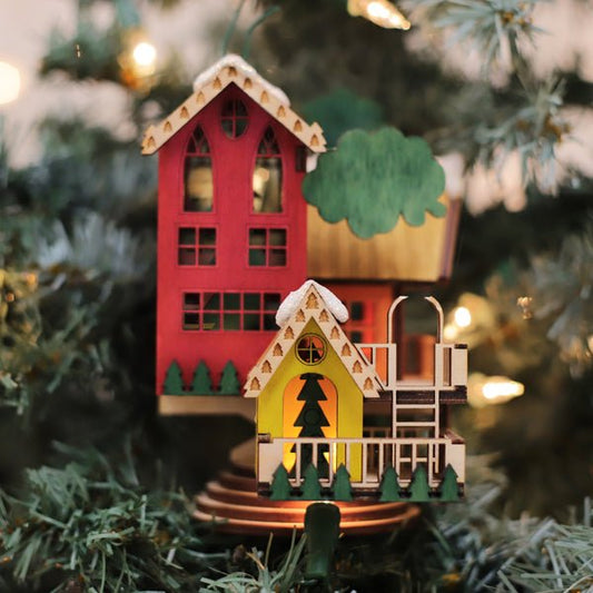 Christmas Tree House Ornament - themonogram manor 