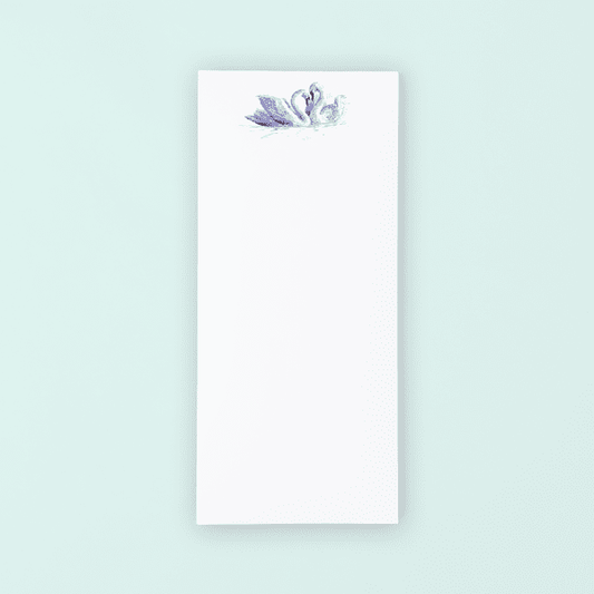Swans in Love Lists Pad - themonogram manor 