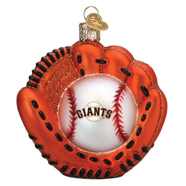 Giants Baseball Mitt Ornament - #themonogram manor #