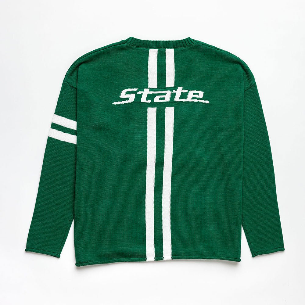 Michigan State Long Sleeve – GO GREEN Crew Neck - themonogram manor 
