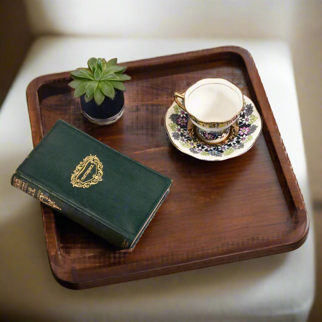 Square Serving Tray - 15" - Solid Bottom - themonogram manor 