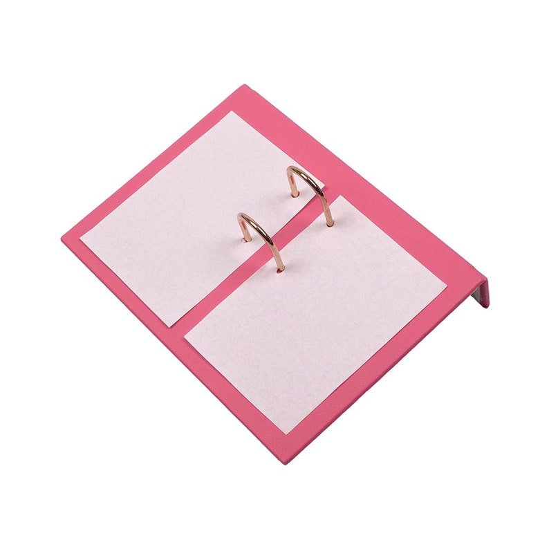 MOOG Leather Desk Set - Double Document Tray - Pink - 10 PCS - themonogram manor 