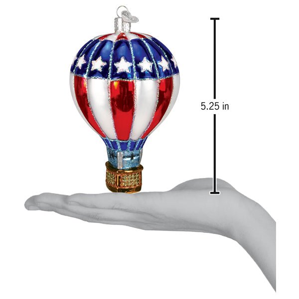 Patriotic Hot Air Balloon Ornament - themonogram manor 