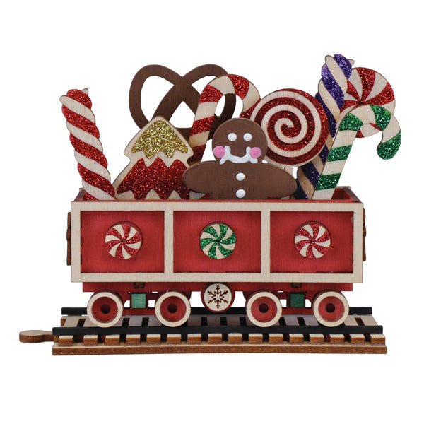 Candy Cane Train Car Ornament - themonogram manor 