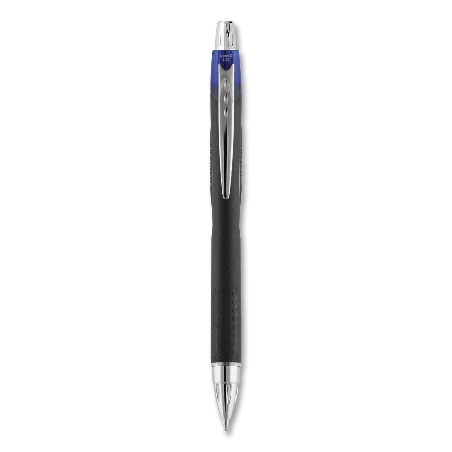 uniball Jetstream Retractable Ballpoint Pen, Bold 1 mm, Blue Ink, Black Barrel - themonogram manor 