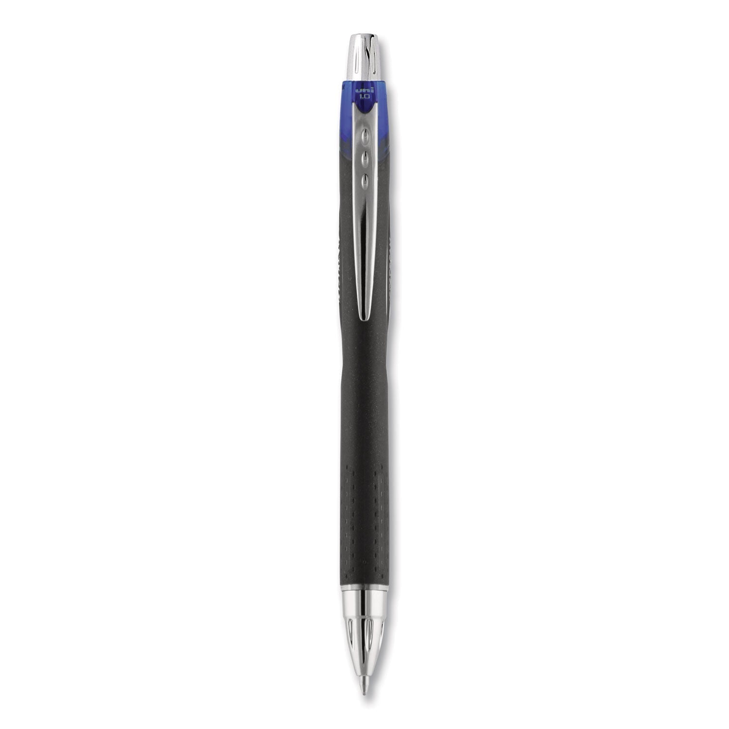 uniball Jetstream Retractable Ballpoint Pen, Bold 1 mm, Blue Ink, Black Barrel - themonogram manor 