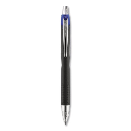 uniball Jetstream Retractable Ballpoint Pen, Bold 1 mm, Blue Ink, Black Barrel - themonogram manor 