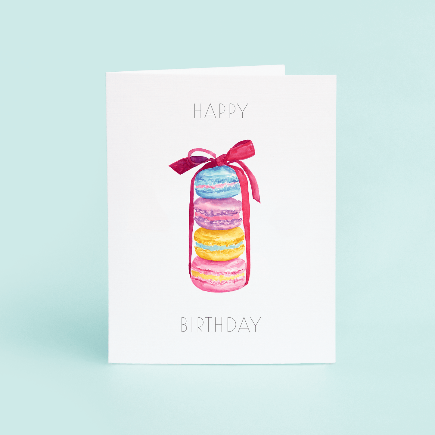 Macarons With Ribbon "Happy Birthday" - themonogram manor 