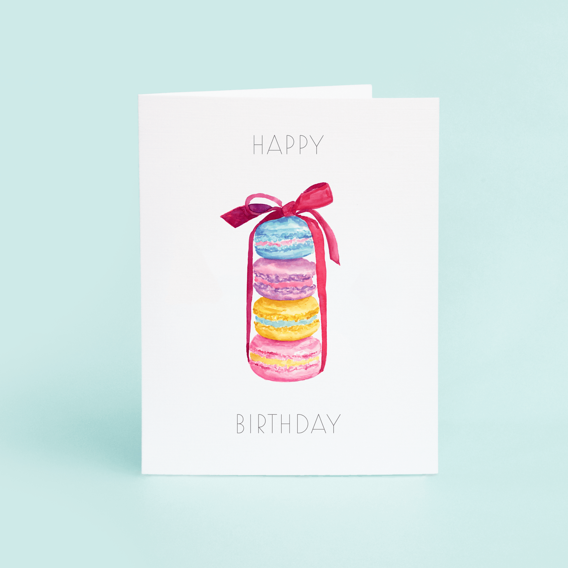Macarons With Ribbon "Happy Birthday" - themonogram manor 