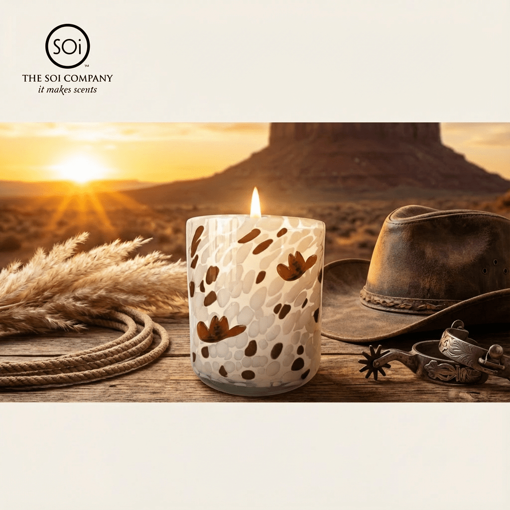 Into the Sunset (Cowboy Hat) Icon 12oz Candle - themonogram manor 