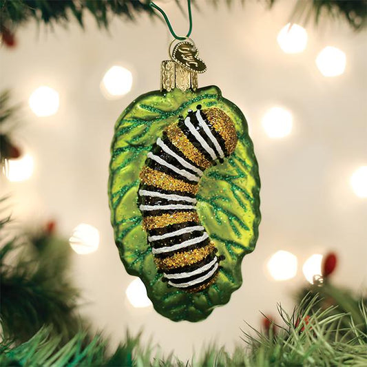 Fuzzy Caterpillar Ornament - themonogram manor 