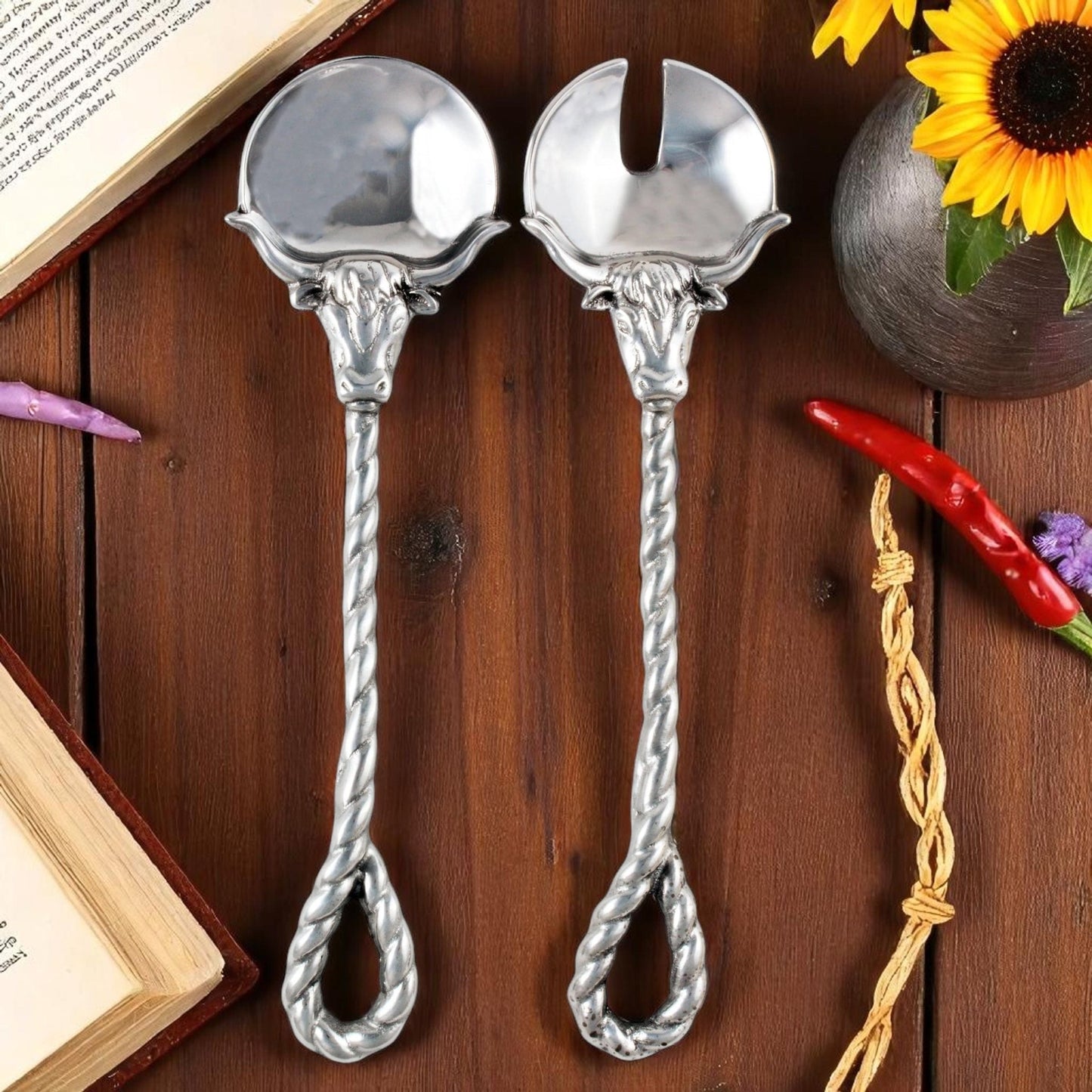 Longhorn Serving Set - themonogram manor 