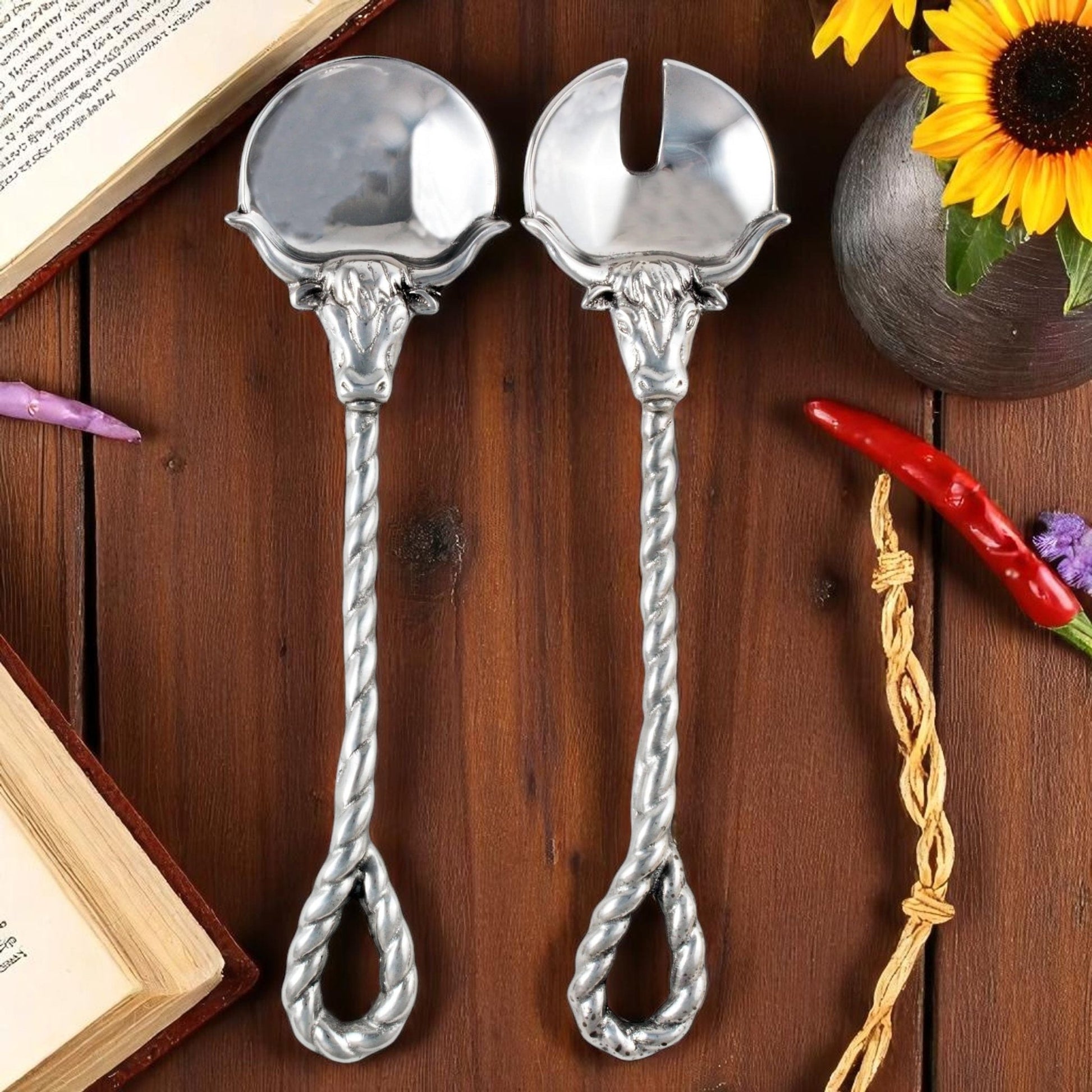 Longhorn Serving Set - themonogram manor 