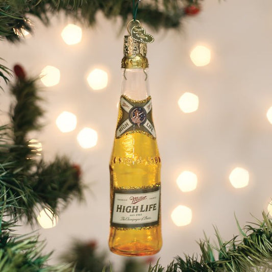 Miller High Life Bottle Ornament - themonogram manor 