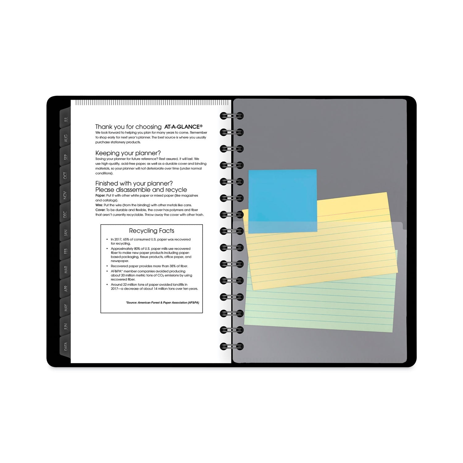 AT - A - GLANCE Contemporary Academic Planner, 8 x 4.88, Black Cover, 12 - Month (July to June): 2022 to 2023 - themonogram manor 