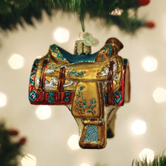 Western Saddle Ornament - themonogram manor 