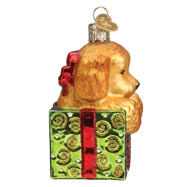 Doodle Puppy Surprise Ornament - themonogram manor 