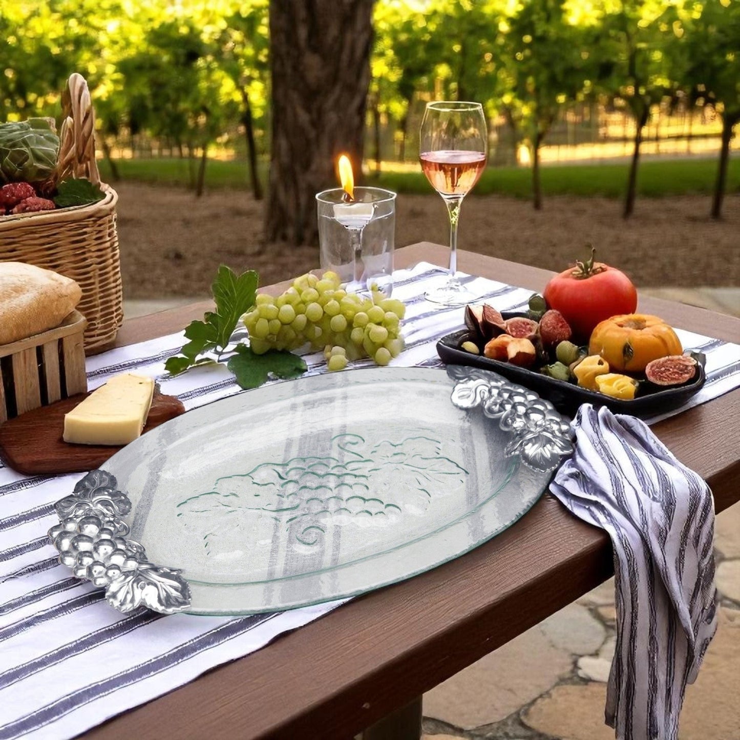 Grape Glass Platter - themonogram manor 